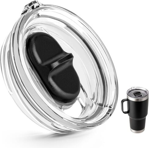 2 عبوة من غطاء معقل بديل بوزن 20 أونصة لكوب YETI Rambler TraveI مع خيوط فقط، غطاء علوي لولبي مقاوم للانسكاب لكوب السفر الملولب YETI in Kuwait