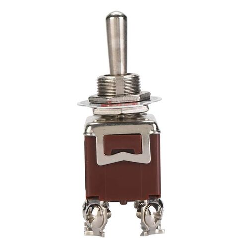 5 قطع تبديل DPDT 6 Pin3 محطة موضع التشغيل على 15A، تبديل الصمام الميكانيكي، فتحة تركيب 12 مم، مقبض دائري معدني يمكن التحكم فيه يدويًا للأغراض الصناعية in Kuwait