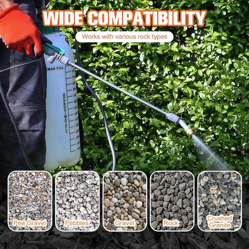 غراء الصخور للمناظر الطبيعية، غراء الحصى، غلاف الحصى البازلاء 31.2oz أقصى غطاء، قفل صخري قوي، لاصق حجر المناظر الطبيعية للمنحدرات، أسرة الزهور، حواف الممر، سريع الجفاف وآمن للنباتات والحيوانات الأليفة in Kuwait