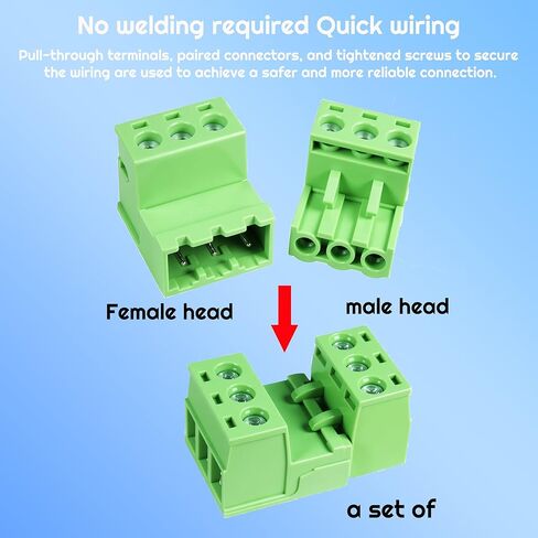 30 مجموعة من المسمار 5.08 مم مجموعة موصل كتلة المحطة PCB 2-pin 3-pin 4-pin 5-pin موصل مناسب لكابل 24-12AWG in Kuwait