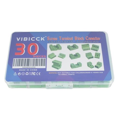 30 مجموعة من المسمار 5.08 مم مجموعة موصل كتلة المحطة PCB 2-pin 3-pin 4-pin 5-pin موصل مناسب لكابل 24-12AWG in Kuwait