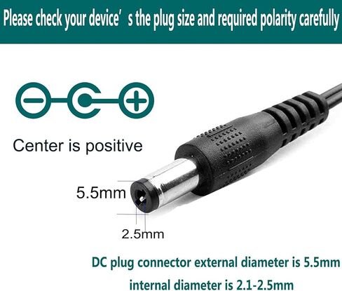 12V Power Supply Charger Adapter for Yamaha PA130 PA150, Power Cord for Yamaha PSR, YPG, YPT, DGX, DD Series Keyboard - Only Compatible for Listed Models (3.93 Ft Long Cord) in Saudi Arabia