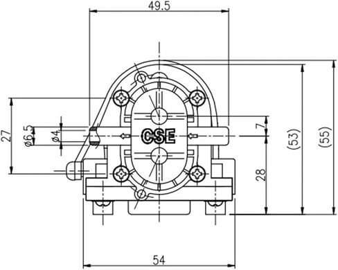 Sewage/Effluent Pumps DC 24V Electric Mini Gear Pump CS-0720A Flow 2.5LPM for Cold and hot fuid 0-100℃ in Kuwait