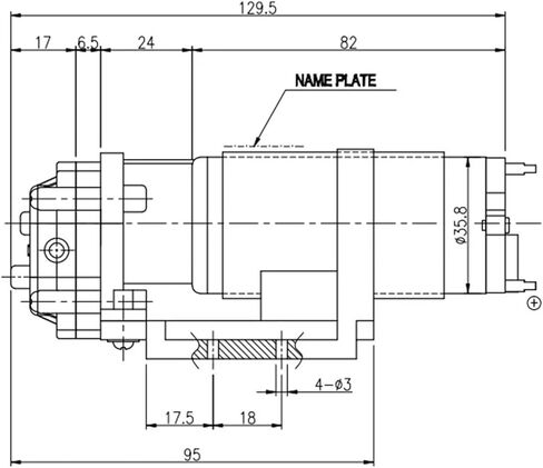 Sewage/Effluent Pumps DC 24V Electric Mini Gear Pump CS-0720A Flow 2.5LPM for Cold and hot fuid 0-100℃ in Kuwait