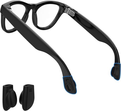 قبضة أذن HIBLOKS للنظارات متوافقة مع Ray-Ban Meta Wayfarer/Skyler/Headliner & Gen 2 ملحقات النظارات الذكية، مثبتات النظارات المرنة المصنوعة من السيليكون المضادة للانزلاق للنظارات الذكية Rayban Gen 2 in Kuwait