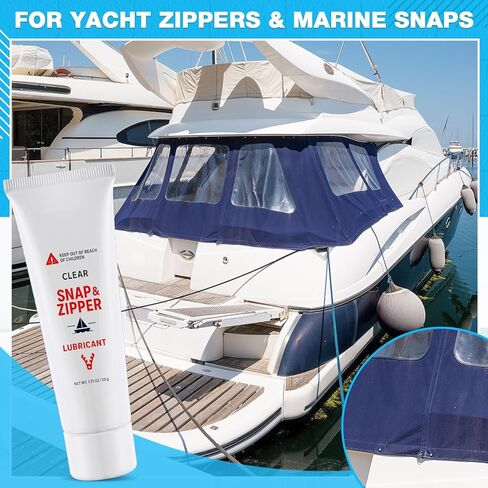 زيت تشحيم بسحّاب وسحاب من لونسوير للسحّابات البلاستيكية والمعدنية، 1.7 أونصة من تشحيم سحاب غير ملطخ لقماش القوارب، وحقائب المعدات، والملابس، والسترات، وبدلات الغوص، وألواح الفينيل والمزيد in Kuwait