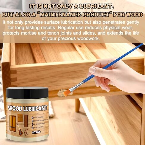 شمع درج جاوجاو، شمع الأثاث للخشب، 7 أوقية، زيت تشحيم قوي للأدراج الخشبية، يزيل الالتصاق والضوضاء، سهولة درج الأدراج والأبواب ومفصلات كرسي الجيتار، 200 جرام in Kuwait