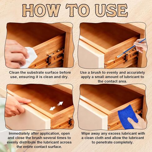 شمع درج جاوجاو، شمع الأثاث للخشب، 7 أوقية، زيت تشحيم قوي للأدراج الخشبية، يزيل الالتصاق والضوضاء، سهولة درج الأدراج والأبواب ومفصلات كرسي الجيتار، 200 جرام in Kuwait