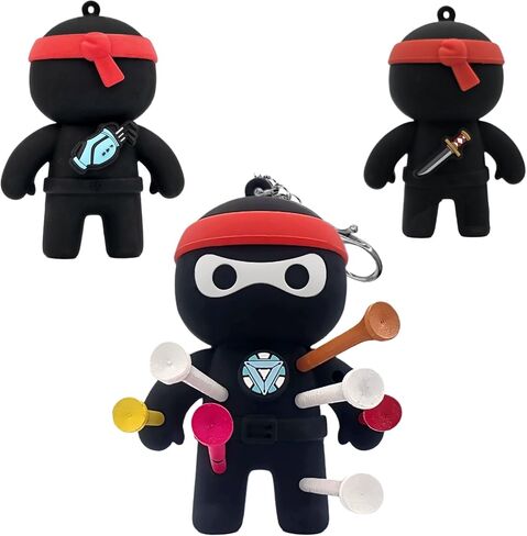 FAR&STRAIGHT Ninja Golf Tee Holder | Interchangeable Plugins | Funny & Unique Golf Gift | Personalized Accessory in Saudi Arabia