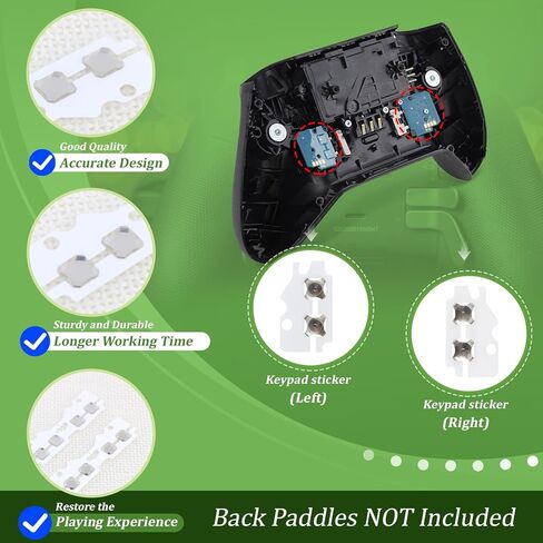 Back Paddle Enhance Metal Pad Kit for Xbox Elite Series 2 Increase Back Paddles Pressure Button Trigger Sticker Accessories Replacement in Saudi Arabia