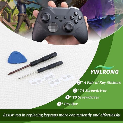 Back Paddle Enhance Metal Pad Kit for Xbox Elite Series 2 Increase Back Paddles Pressure Button Trigger Sticker Accessories Replacement in Saudi Arabia