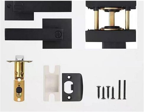 Keyless Interior Privacy Door Handles Lever Locksets Bedroom Bathroom 1Pcs in Saudi Arabia