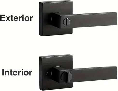 Keyless Interior Privacy Door Handles Lever Locksets Bedroom Bathroom 1Pcs in Saudi Arabia