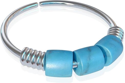 Helix Earring Hoop 20G With Turquoise Beads - 14k Gold Filled Cartilage Piercing Hoop For Women in Kuwait