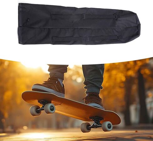 pistro Skateboard Backpack Bag for 29-34 Inch Decks, Waterproof Oxford Drawstring Rucksack Carrier for Longboard & Electric Board in Kuwait