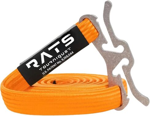 Rats Tourniquet System, Quick-Apply Emergency Tourniquet, First Aid, Survival Gear, Compact & Versatile Hemorrhage Control Medical Tool - Hi-Vis Orange in Kuwait