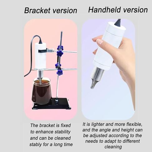 Sonicator Processor Cell Disruptor Mixer,Working Frequency 40KHZ, Lab Small Ultrasonic Homogenizer,with Bracket, Adjustable Height, Stand/Handheld Use, for Laboratory in Saudi Arabia