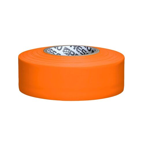 NO Adhesive, Presco PresGlo Arctic Roll Flagging Tape 5 mils Thick, 1-3/16 in. x 50 yds. (Neon Orange) in Saudi Arabia