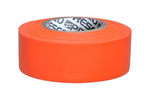 Presco TXOG 1-3/16" x 150' Orange Glo PVC Texas Flagging Tape, 3.5" Height, 1.18" Wide, 3.5" Length in Saudi Arabia