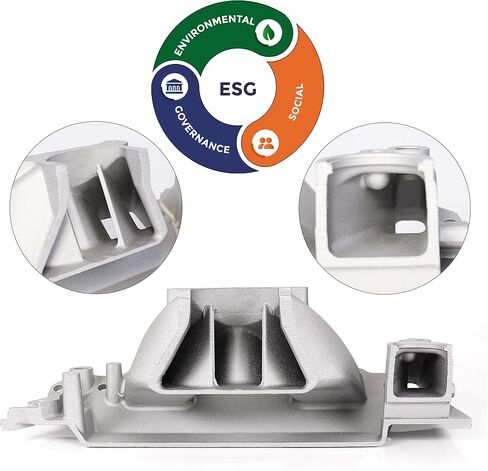 2104 Intake Manifold Aluminum Dual Plane Compatible with Chevy Small Block SBC 1987-1995 305 350 V8 Idle-5,500 RPM in Kuwait