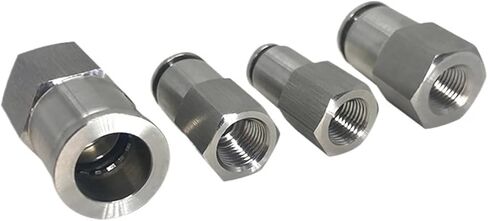 304 stainless steel pneumatic internal thread quick-plug straight connector PCF8-02/6-01/10-03 tracheal connector(PCF12-01) in Saudi Arabia