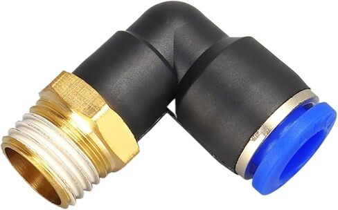 PL pneumatic quick connector male thread M5 1/8 1/4 3/8 1/2 elbow compressor joint trachea PU hose 4 6 8 10 12mm(PL6-03) in Saudi Arabia