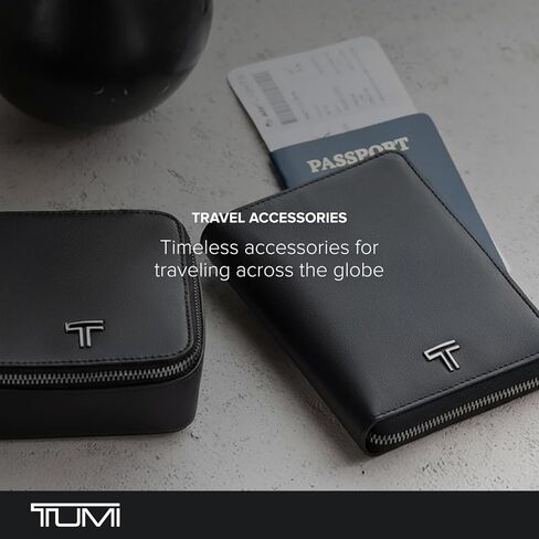 Tumi Tri Fold Zip Around, Black/Gunmetal, One Size in Saudi Arabia