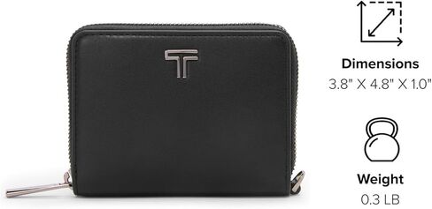 Tumi Tri Fold Zip Around, Black/Gunmetal, One Size in Saudi Arabia
