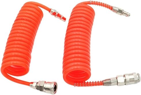 أنبوب زنبركي 3 6 9 12 15 متر PU 8 * 5 أنبوب خرطوم ضاغط الهواء من البولي يوريثين مع اقتران سريع (SPPP20،3M 8x5) in Saudi Arabia