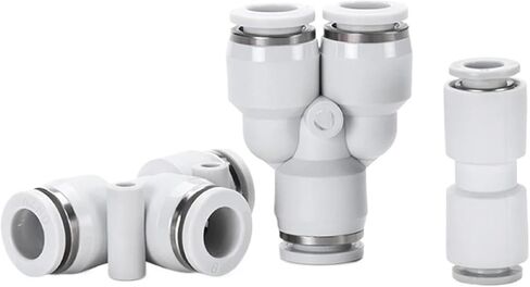 PU PE PY Pneumatic Quick Connector Air Hose Straight Through Tee Quick Connector Plastic Connector 4 6 8 10 12 14 16mm(PY-16) in Saudi Arabia