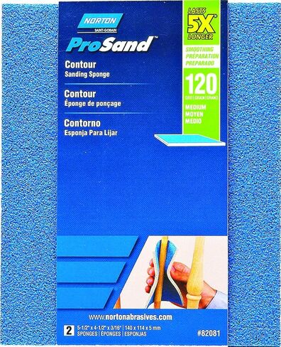 Norton 82081 Sponge Sand Contour 120GRIT - Pack of 2 in Saudi Arabia