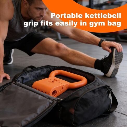 Kettlebell Grip Kettlebell محول قابل للتعديل Kettlebell مقبض محمول دمبل غلاية جرس محول مرفق للتدريبات المنزلية والسفر in Kuwait
