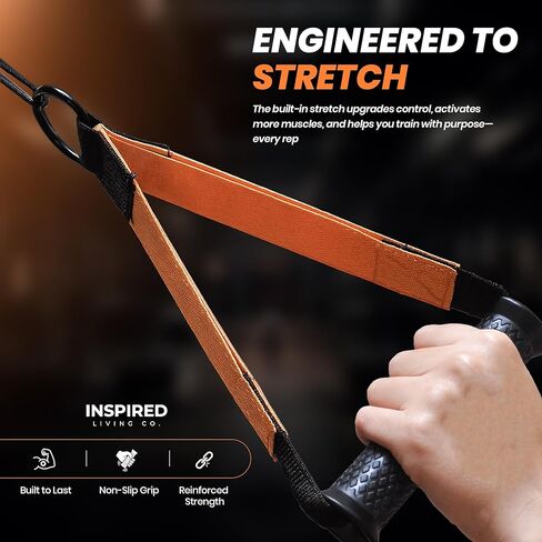 Inspired Living Co. مرفق كابل مقبض على شكل حرف D (عبوة من قطعتين) - مقابض كابلات الصالة الرياضية شديدة التحمل لآلات الكابلات، وصالة الألعاب الرياضية المنزلية وأشرطة المقاومة - مقابض على شكل حرف D غير قابلة للانزلاق لعمليات السحب والصفوف وتدريب القوة in Kuwait