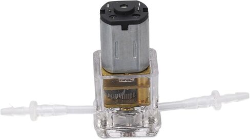 مضخة تمعجية صغيرة من كينسو، مضخة جرعات من البولي كربونات والسيليكون بمعدل 1 مل في الدقيقة، ست بكرات للتوصيل الدقيق للسائل في التطبيقات المختبرية أو المنزلية (G10 3V) in Kuwait