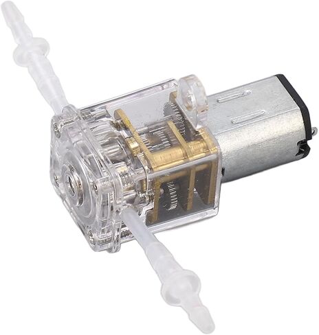 مضخة تمعجية صغيرة من كينسو، مضخة جرعات من البولي كربونات والسيليكون بمعدل 1 مل في الدقيقة، ست بكرات للتوصيل الدقيق للسائل في التطبيقات المختبرية أو المنزلية (G10 3V) in Kuwait