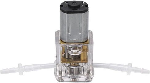 مضخة تمعجية صغيرة من كينسو، مضخة جرعات من البولي كربونات والسيليكون بمعدل 1 مل في الدقيقة، ست بكرات للتوصيل الدقيق للسائل في التطبيقات المختبرية أو المنزلية (G10 3V) in Kuwait