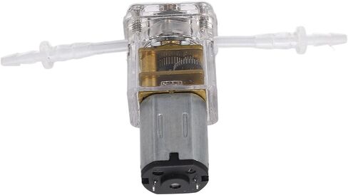 مضخة تمعجية صغيرة من كينسو، مضخة جرعات من البولي كربونات والسيليكون بمعدل 1 مل في الدقيقة، ست بكرات للتوصيل الدقيق للسائل في التطبيقات المختبرية أو المنزلية (G10 3V) in Kuwait