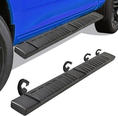 6.5" Running Boards for Ford F150 2009-2014 Super Crew Cab, Side Steps for Truck, Mirror Stainless Steel Nerf Bars, Estribos para for Ford F150, Ridge Pattern Pair Running Boards for Crew Cab in Kuwait