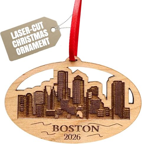 Las Vegas Christmas Ornament 2024 in Laser Cut Wood - Las Vegas Souvenirs and Gifts, Vegas Ornament - Comes in a Gift Box in Saudi Arabia