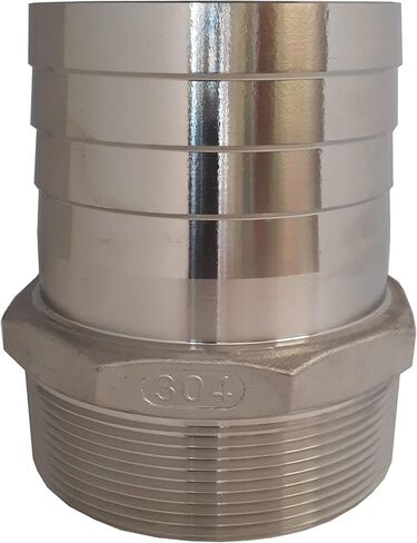 محول خرطوم سداسي من الفولاذ المقاوم للصدأ 304، قضيب خرطوم معرف 3 بوصة × ذكر NPT 3 بوصة، تركيب التعامل مع السوائل، أقصى ضغط 150 رطل لكل بوصة مربعة، معتمد من CE وISO9001 in Kuwait