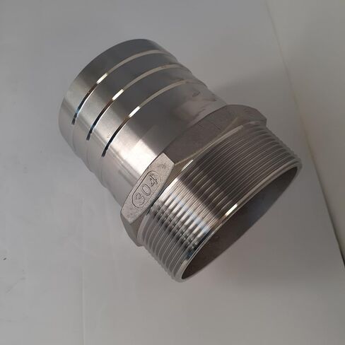 محول خرطوم سداسي من الفولاذ المقاوم للصدأ 304، قضيب خرطوم معرف 3 بوصة × ذكر NPT 3 بوصة، تركيب التعامل مع السوائل، أقصى ضغط 150 رطل لكل بوصة مربعة، معتمد من CE وISO9001 in Kuwait