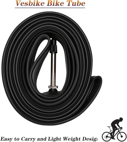 700x32c/700x35c دراجة أنبوب FV48mm بريستا صمام 2 حزمة الطريق دراجة الأنابيب الداخلية مع 2 عتلات الإطارات قسط بوتيل المطاط الحصى أنابيب الدراجة in Saudi Arabia
