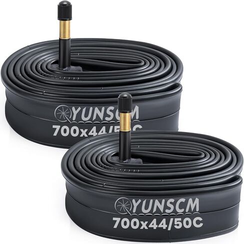 700C أنابيب الدراجة 700x44C/45C/48C/50C (44/50-622) AV48 شريدر صمام 700C أنابيب دراجة متوافقة مع 700 x 44C 700x45C 700x46C 700x48C 700x50C 28/29x1.75 أنابيب داخلية لإطارات الدراجة مقاس 28/29x1.95 قطعتان in Saudi Arabia