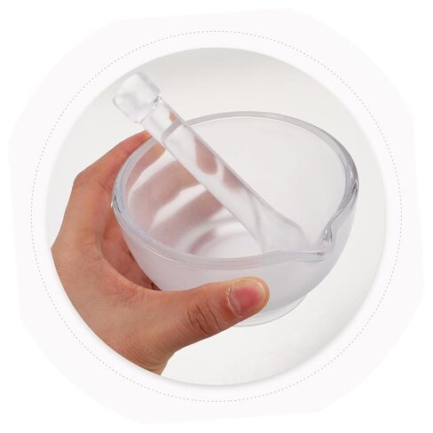 Holibanna Glass Mortar and Pestle Bowl Pestle Grinder for Science Lab DIY Tool Lab Equipment and Mortar Bowl Mixing Tool in Kuwait
