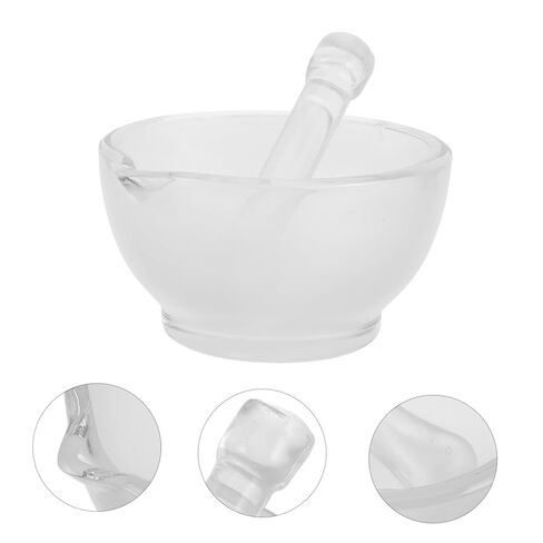 Holibanna Glass Mortar and Pestle Bowl Pestle Grinder for Science Lab DIY Tool Lab Equipment and Mortar Bowl Mixing Tool in Kuwait