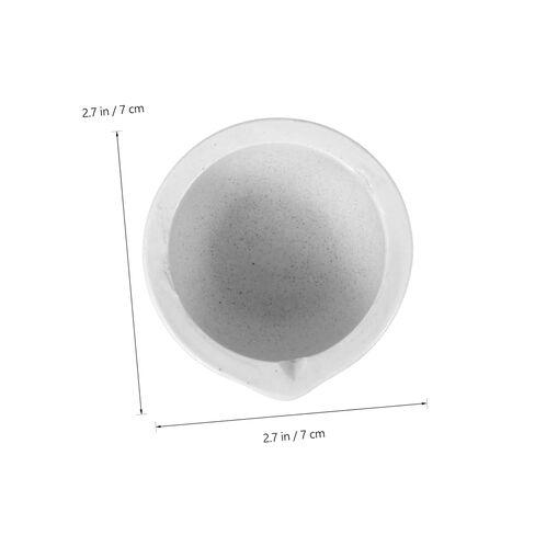 Luxshiny 60mm Porcelain Mortar and Pestle Set Ceramic Grinding Bowl for Medicine and Garlic Laboratory Supplies Random Style in Saudi Arabia