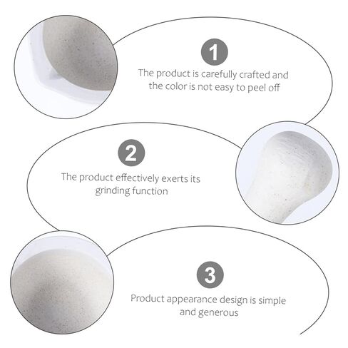 Luxshiny 60mm Porcelain Mortar and Pestle Set Ceramic Grinding Bowl for Medicine and Garlic Laboratory Supplies Random Style in Saudi Arabia