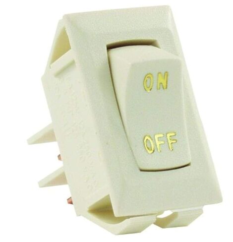 JR Products 12585 White SPST Labeled On/Off Switch in Saudi Arabia
