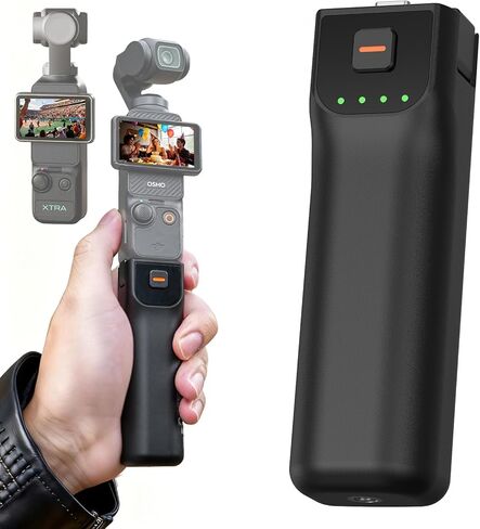 LKTOP Osmo Pocket 3 Accessories Kit for DJI, Battery Handle (6hr Battery Life)+Carrying Bag+30W Charger+3Pack Screen Protector+Fill Light+Selfie Stick+Tripod, Compatible with DJI Pocket 3, Xtra Muse in Saudi Arabia