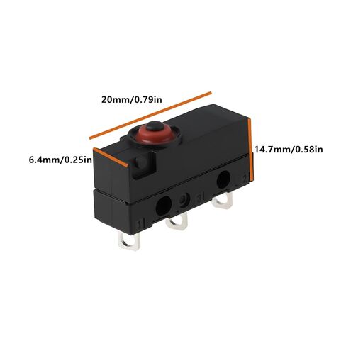 2 قطعة 3 دبوس زر التبديل الجزئي DC2C-A1AA SPDT 10A/250 فولت صالح لأنظمة أتمتة معدات التحكم في الدوائر in Saudi Arabia